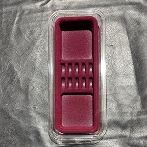 Burgundy Plastic Storage Tray